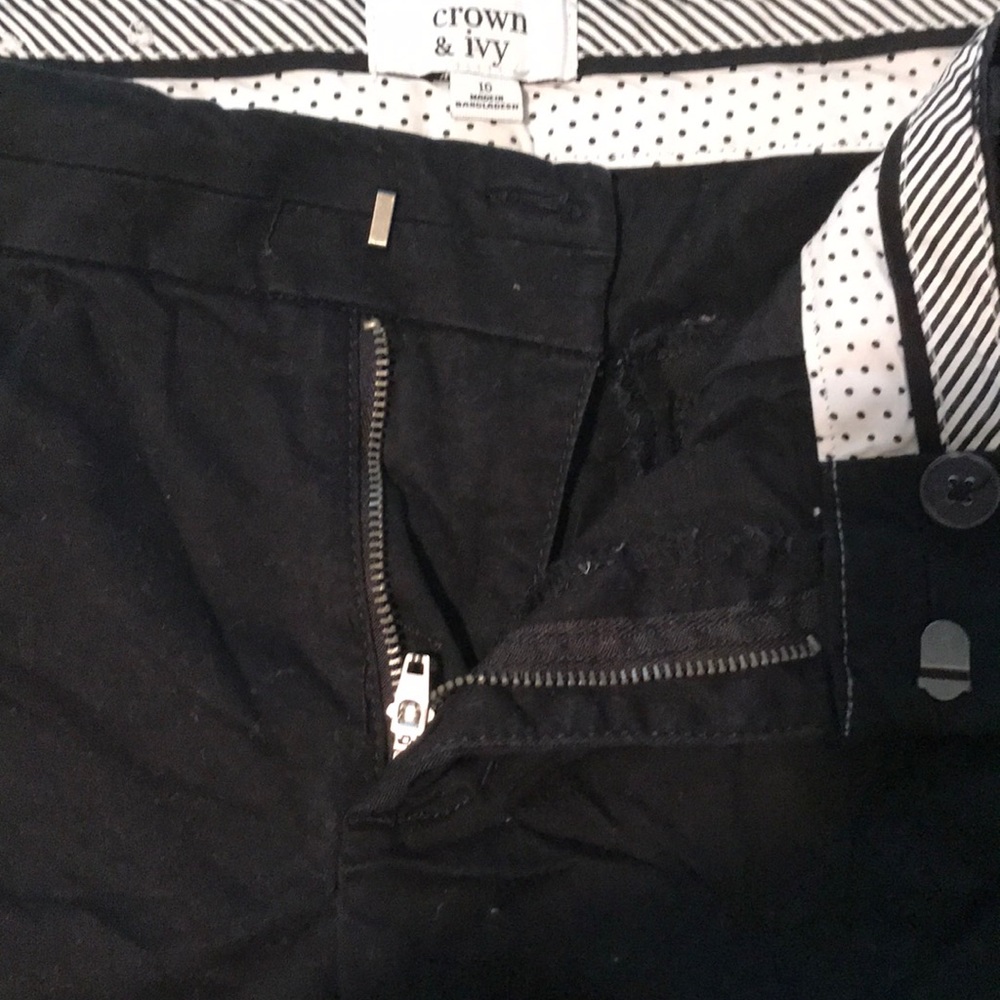 Crown and Ivy black shorts